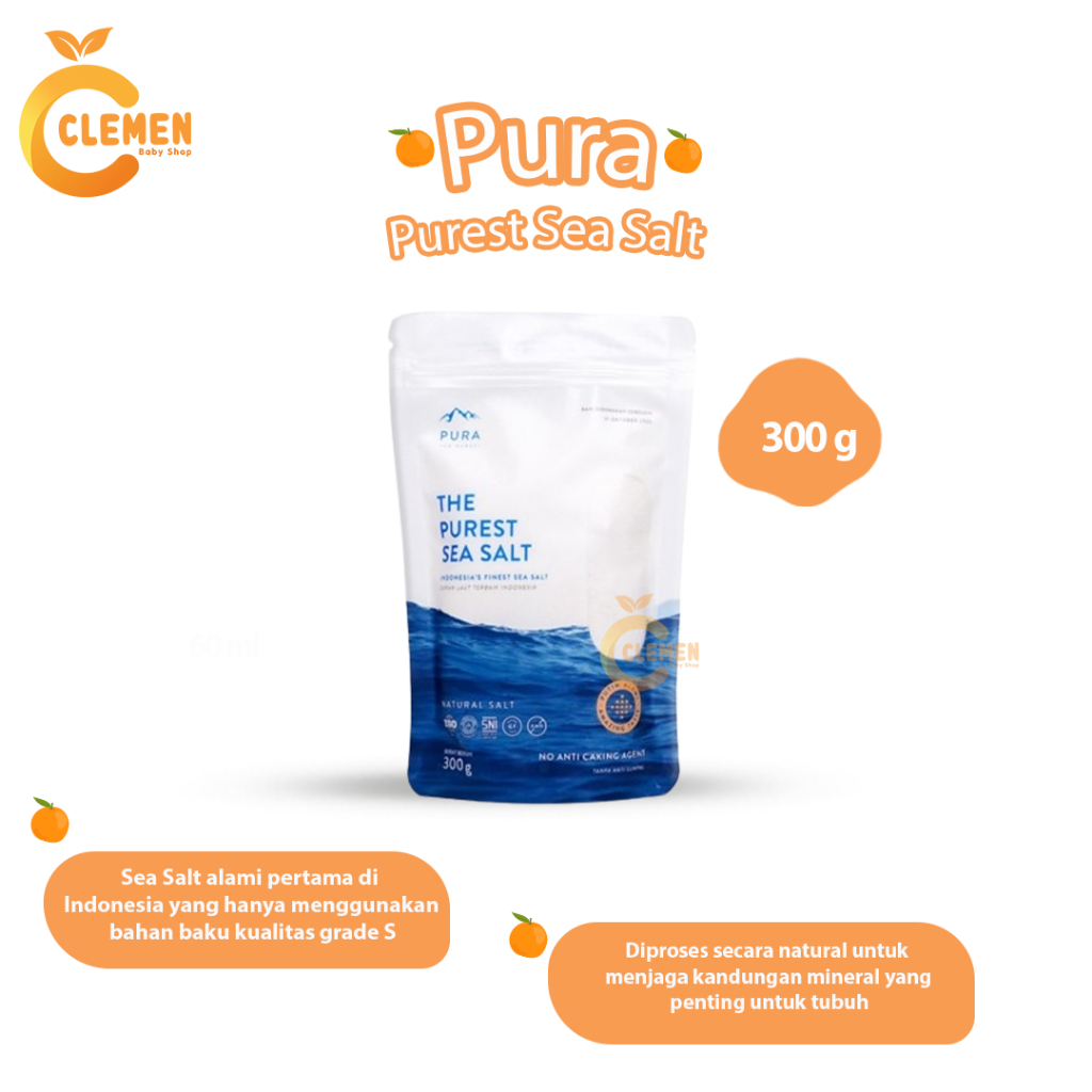 

Pura Purest Sea Salt (Garam Halus) 300gr