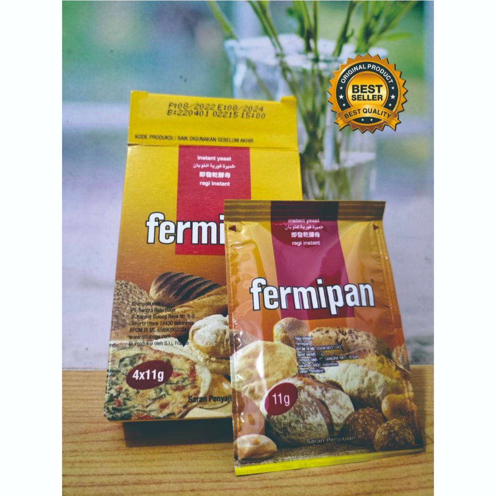 

Fermipan Ragi Instan / Fermipan Sachet (Ragi Roti Fermipan) / RAGI KERING INSTANT 11GR