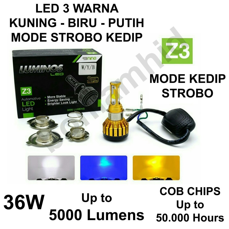 L-Lampu Motor LED RX KING LUMINOS Z3 3warna