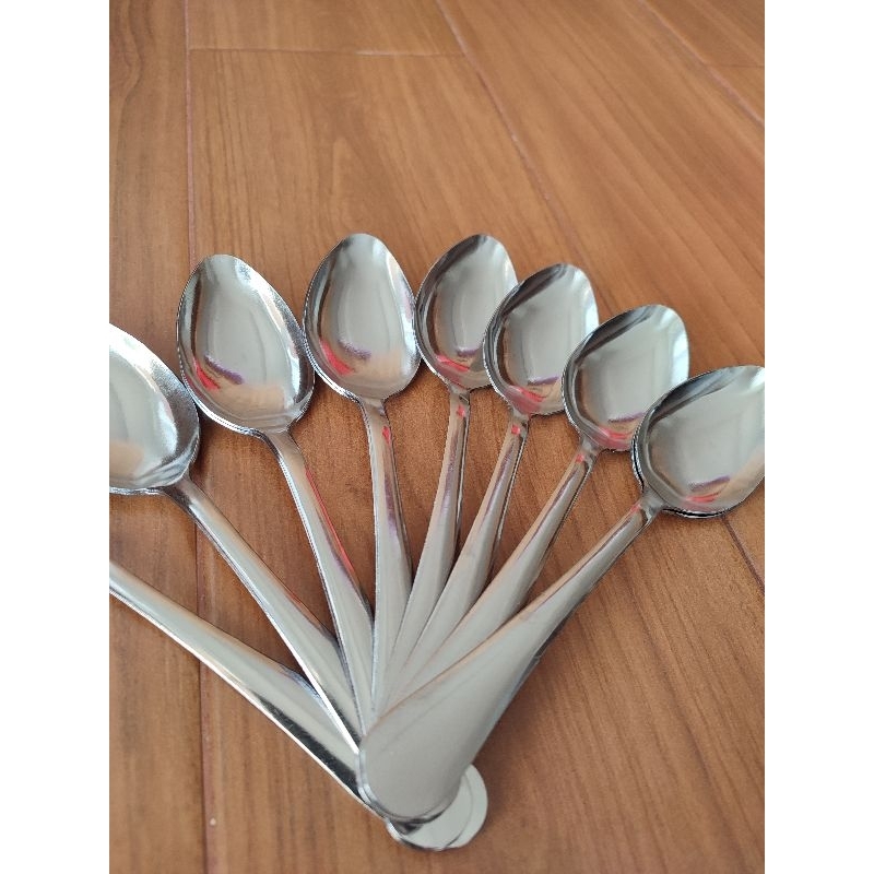 Omah Prabot - 12 Pcs Satu Lusin Sendok Stainless Tebal Tidak Mleyeot