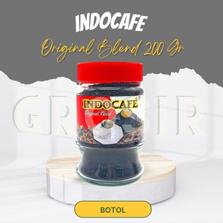 

INDOCAFE ORIGINAL BLEND 200Gr / KOPI ORIGINAL / KOPI INSTAN / COFFEE CAFE / HALAL