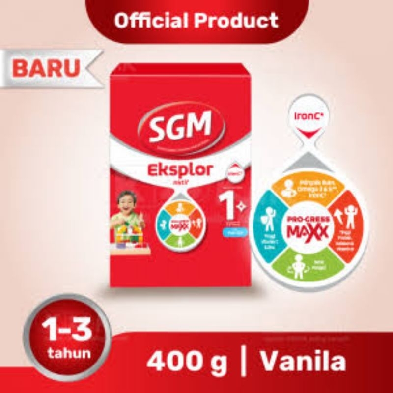 Susu SGM 1+vanila 400gr