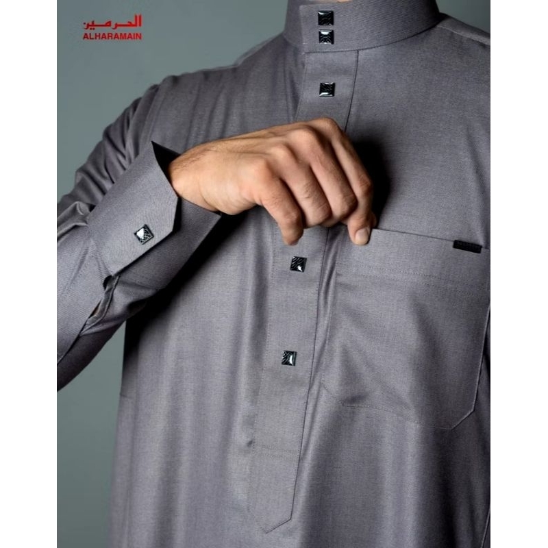 GAMIS JUBAH AL HARAMAIN WOLL KANCING PREMIUM | GAMIS PRIA