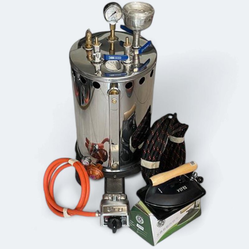 Setrika Uap Gas Boiler Laundry 35 Liter 1 Set Lengkap
