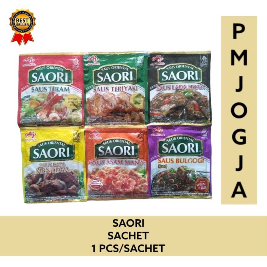 

Saori saus tiram bulgogi teriyaki asam manis mentega lada hitam ECER 1 pcs