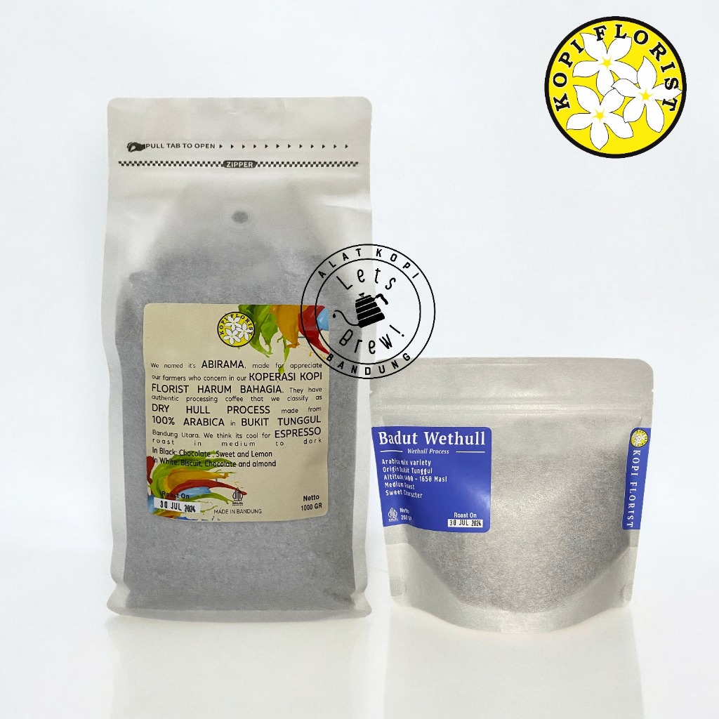 

Kopi Biji Florist Full Arabica / Kopi Biji untuk Espresso 200gr & 1kg