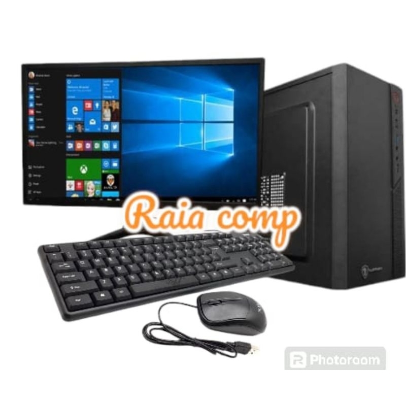 1 set Pc Core i7 - ram 16GB - Ssd - Hdd1tb - LED 24 inci