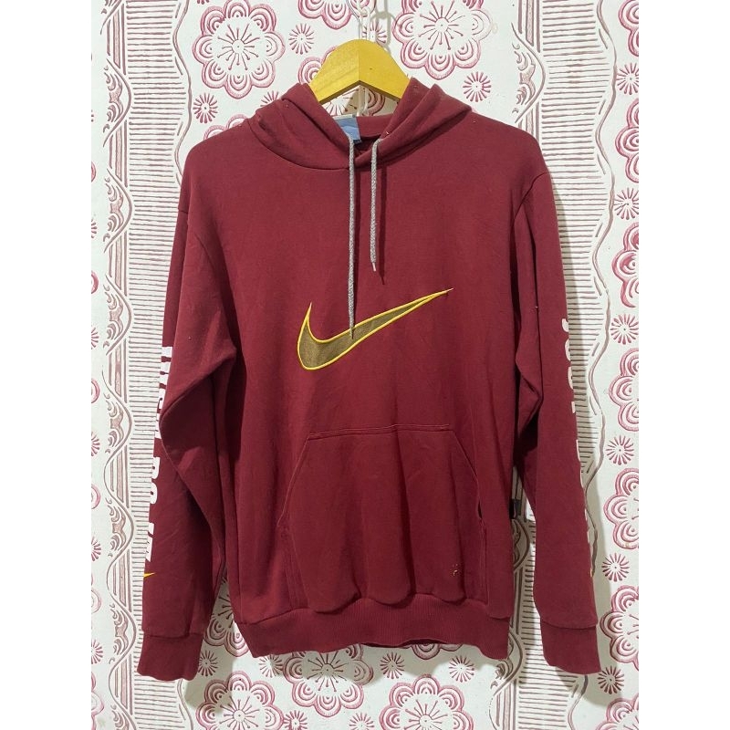 HOODIE NIKE SPELLOUT MAROON