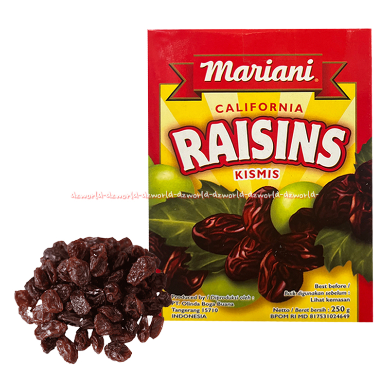 

Mariani 250gr Raisin California Kismis Raisin Untuk Kue Kismis Kering Maria Ni Kis Mis Kalifornia