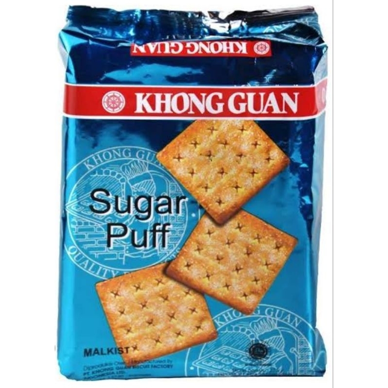 

Khong Guan Malkist Sugar Puff dengan taburan gula 275 gram