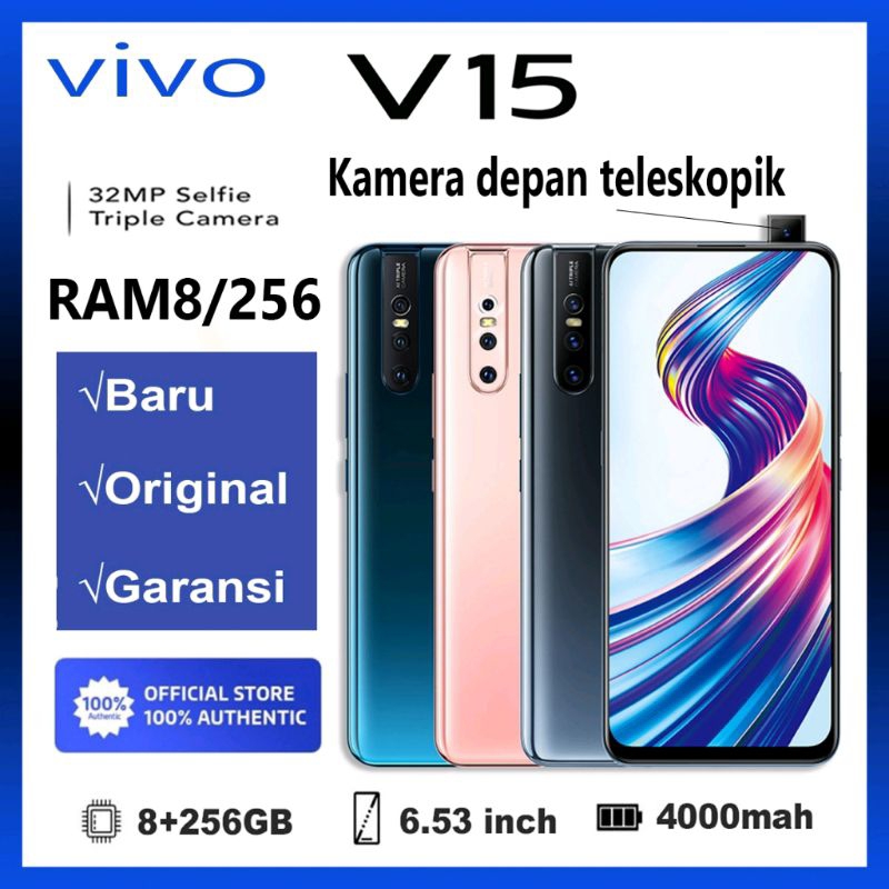 handphone vivo V15 ram8 256GB 6.53-inch hp gaming