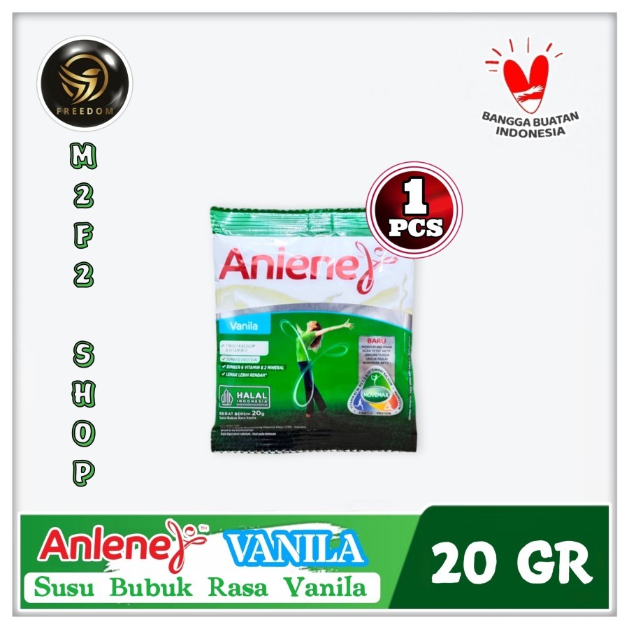 

Anlene Susu Bubuk Instant Rasa Vanila | Vanilla Sachet - 20 gr (Kemasan Satuan)