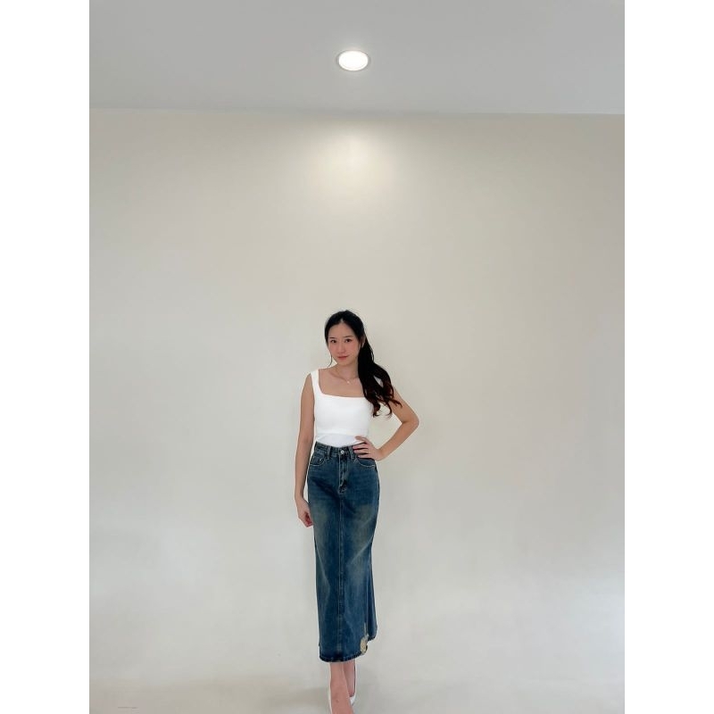 [ WEARING INS ] Isabel Skirt |Rok Denim | Rok jeans | Rok Jeans Belahan
