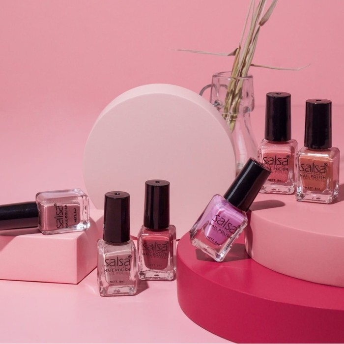 SALSA NAIL POLISH SET NUDE 01 - 02  & REMOVER | Kutek tahan lama | Cat kuku