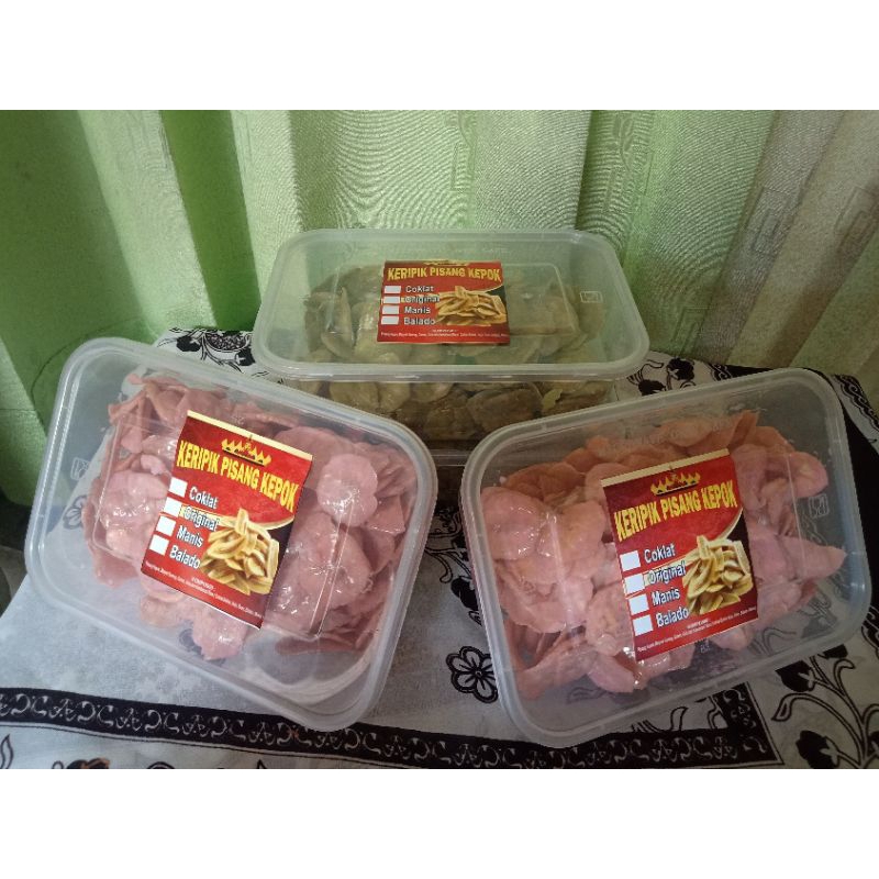 

Keripik Pisang Lumer-Coklat-Stoberi-Matcha