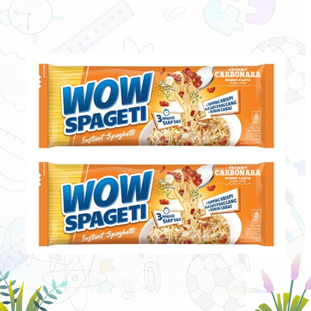 

Pasta WOW Spageti Creamy Carbonara 88gr (PCS)