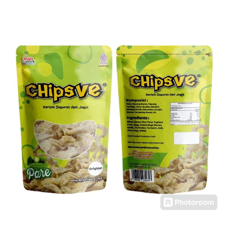 

Keripik Pare Original Asli Jogja Merek CHipsVe 75g