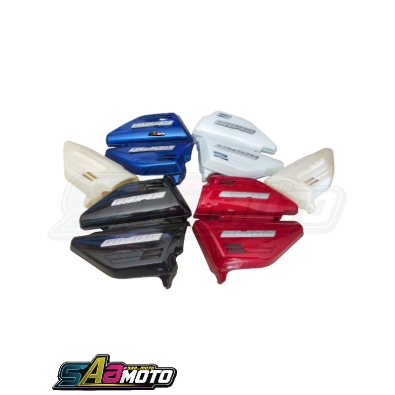 box aki gl 100 set karet kempol tempong tengah GL 100 tutup tengah gl 100 hitam putih merah biru