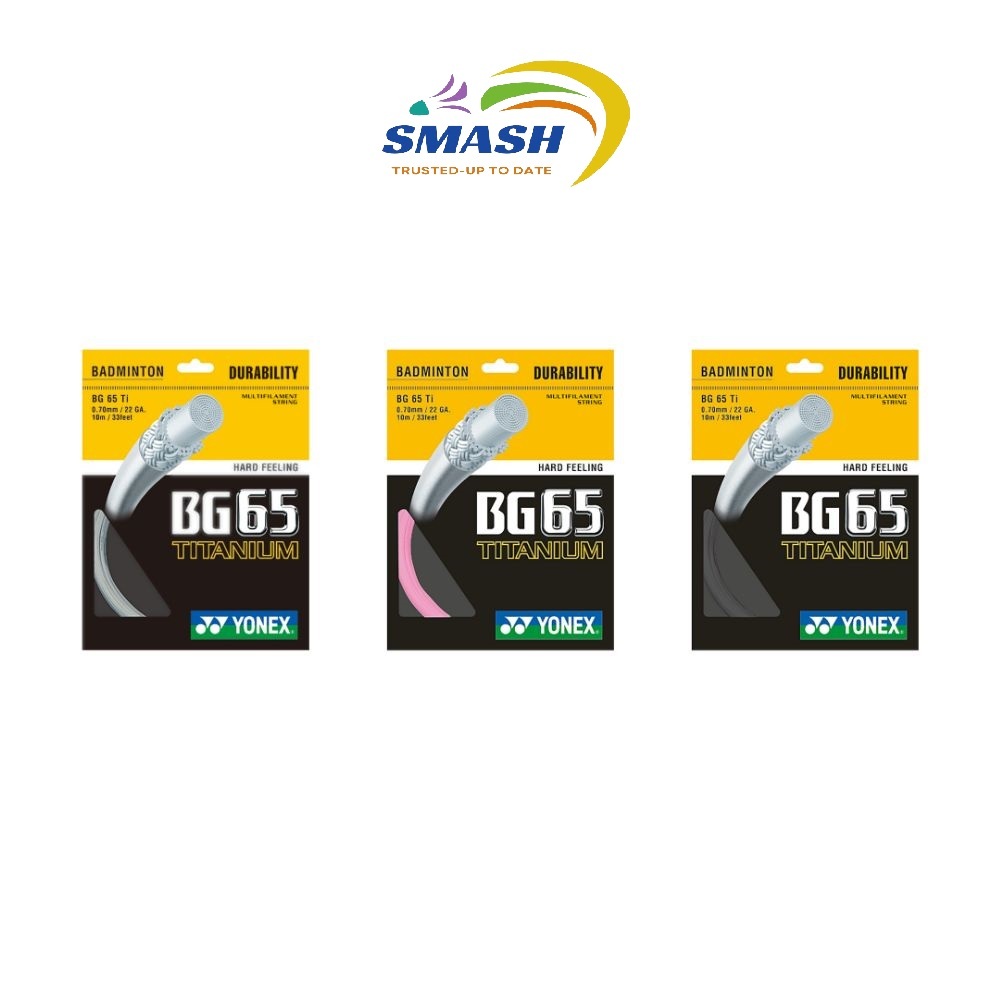 senar badminton yonex original / senar raket yonex bg 65 titanium