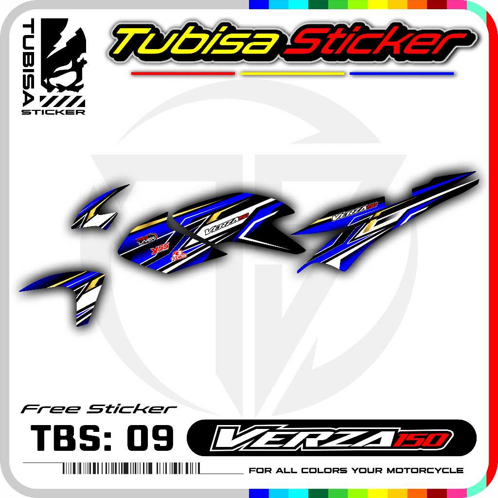 Stiker Striping Motor Verza - Stiker Sticker Striping Variasi Motor Verza. TBS.09