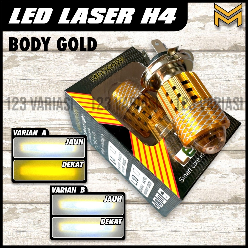 HEADLAMP H4 LAMPU LED LASER GUN H4 LAMPU LED H4 LAMPU DEPAN UTAMA H4 HEADLIGHT H4 BOHLAM LAMPU DEPAN