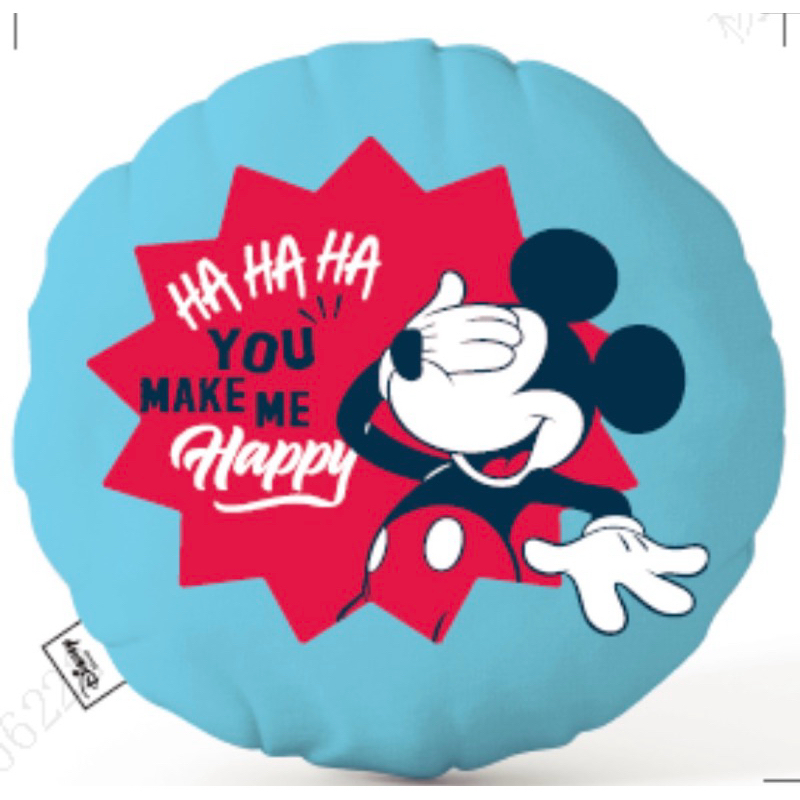 miniso pink ❤ mickey mouse bantal bulat mickey