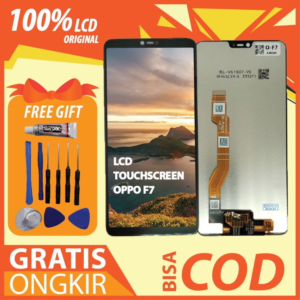 【ORIGINAL 100%】LCD TOUCHSCREEN OPPO F7 FULLSET TOUCHSCREEN / ORIGINAL100%