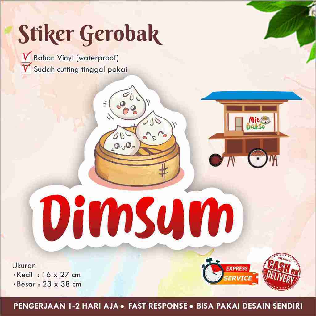 

STIKER KACA GEROBAK VINYL DIMSUM / LABEL MAKANAN