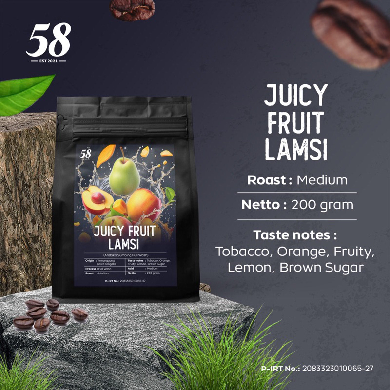 

Juicy Fruit Lamsi (Arabika Sumbing FW Specialty)
