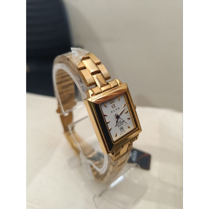 Jam tangan WANITA ALFA RANTAI 2870L ORIGINAL 1000%