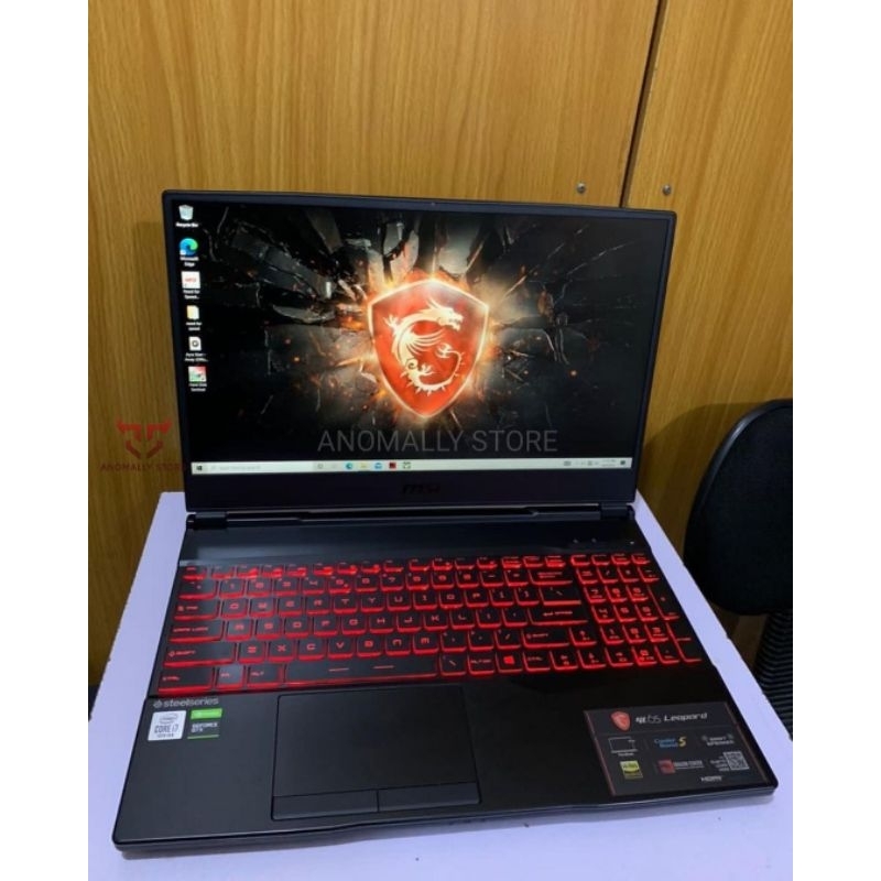 Laptop MSI Gl65 Leopard Core i7-10750H  GTX 1660 ti Fullset