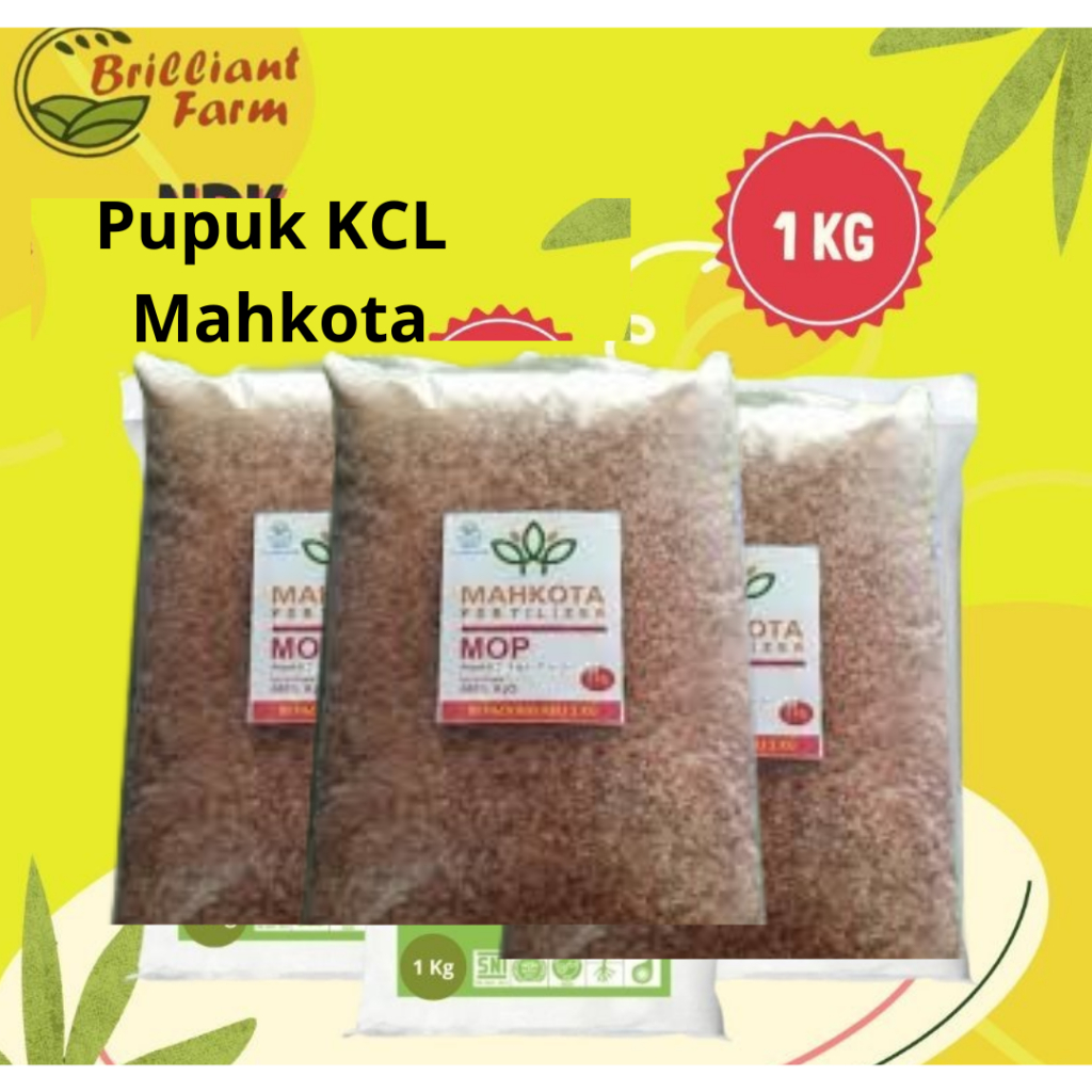 Pupuk KCL MAHKOTA kemasan 1 kg repack