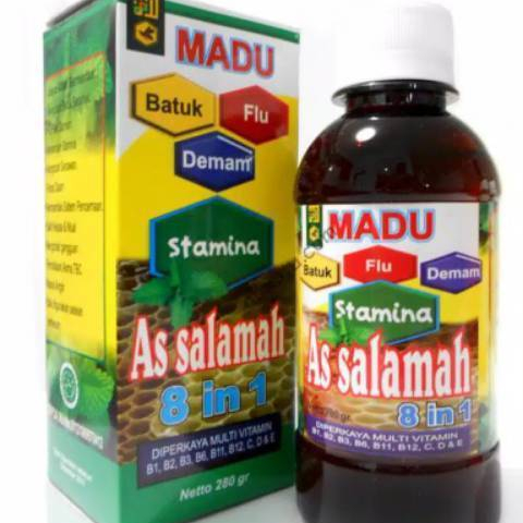 

MADU AS SALAMAH 8 in 1 | Mengobati batuk, flu, dan demam | 280g