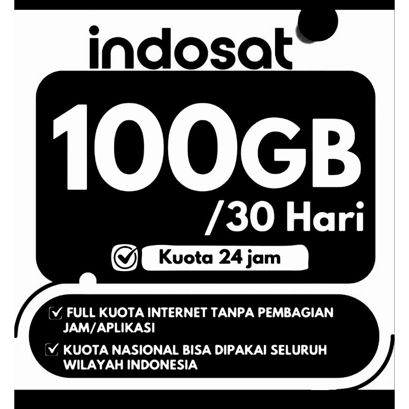INDOSAT 100GB