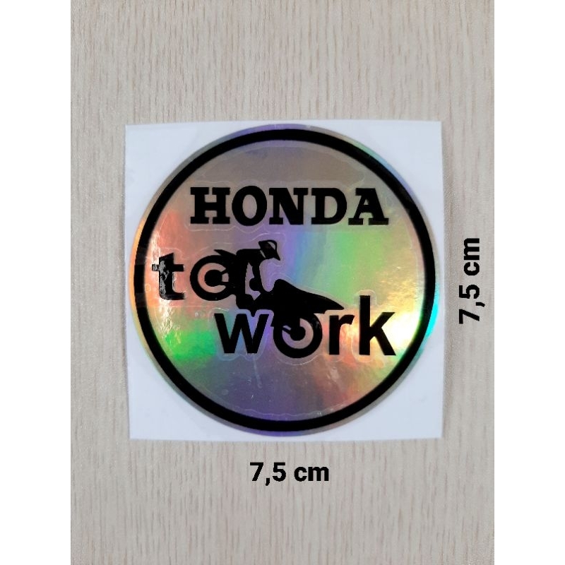 

STIKER CUTTING HONDA TO WORK HOLOGRAM