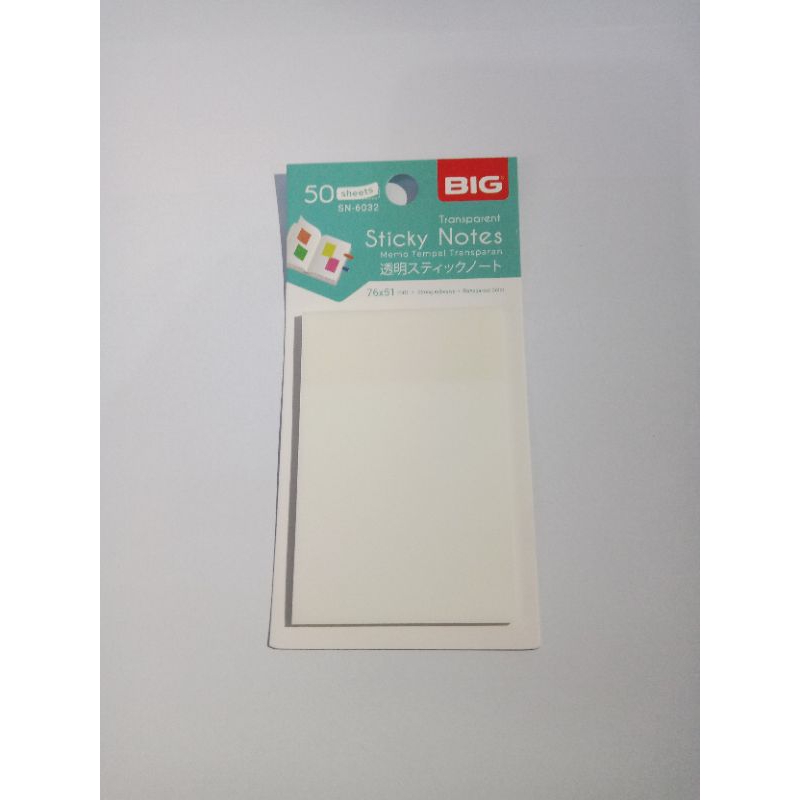 

STICK NOTE BIG SN 6032 TRANSPARAN
