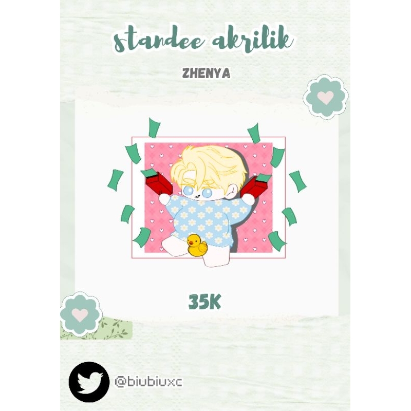 [fanmerch] Zhenya buntal thickness standee akrilik