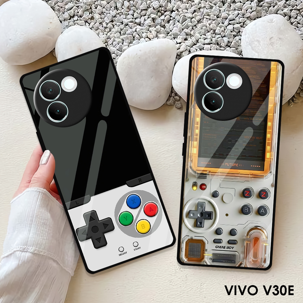 [ML14]  Case Glossy Case | VIVO V30E | CASE KEKINIAN LUCU |  Casing Hp Kilau Motif GAME