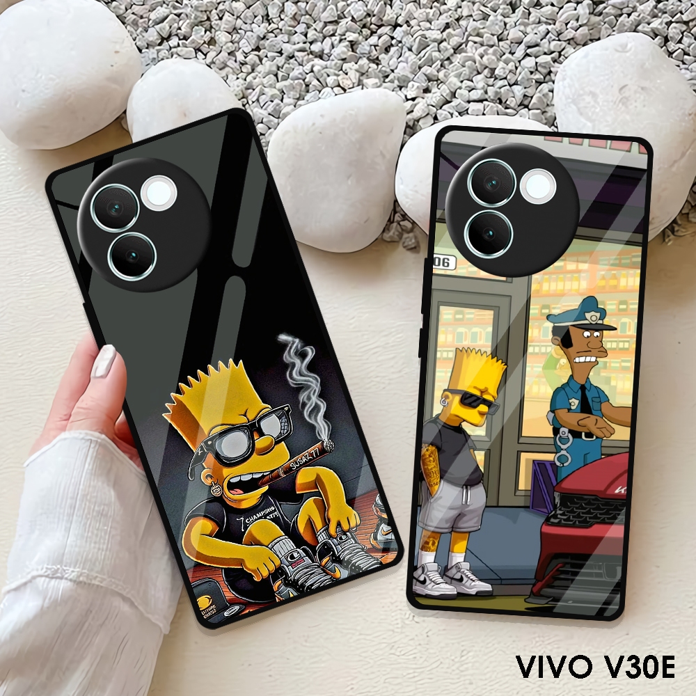[KN94]  Case Glossy Case | VIVO V30E | CASE KEKINIAN LUCU |  Casing Hp Kilau Motif THE SIMPSONS