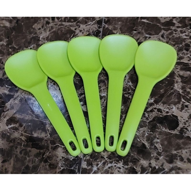 NEW Tupperware Centong nasi blossom hijau / centong sayur