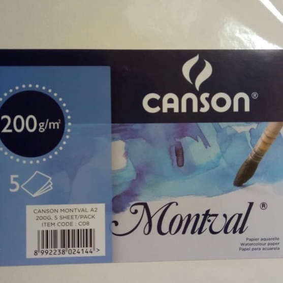

PROMO MENARIK Canson Montval A2 2gsm 5sht watercolor paper