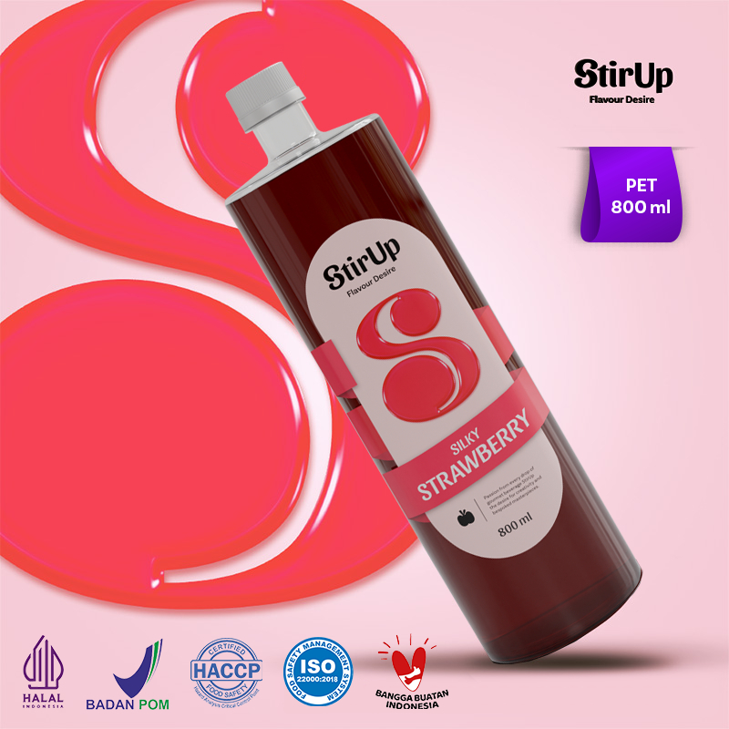 

StirUp Silky Strawberry - Gourmet Syrup Rasa Strawberry - PET