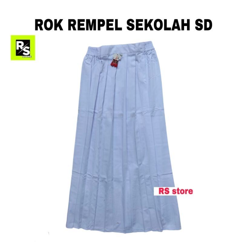 Rok Panjang Sekolah SD Warna Putih