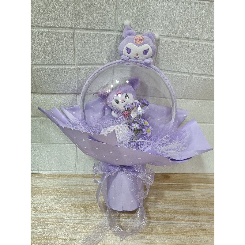 

[TERMURAH] Buket bunga kuromi akrilik 20cm + LED
