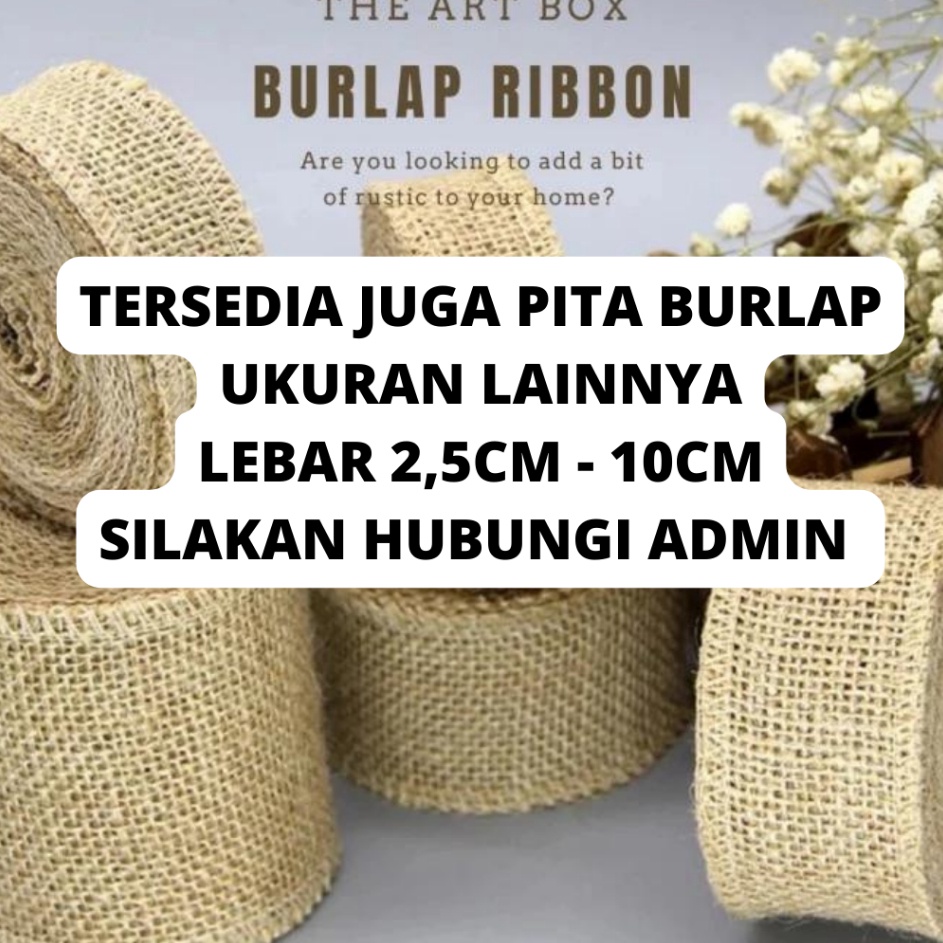 

READY STOCK Pita Goni Roll Rustic Burlap 5 Yard46 Renda Pita Vintage Decor Kain Goni Craft Pita Hampers Murah