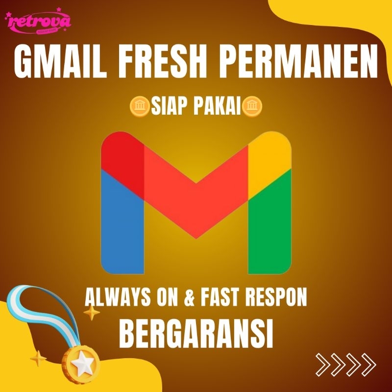 Akun Gmail Permanen Fresh | Best Quality | Bergaransi | @Gmail.com