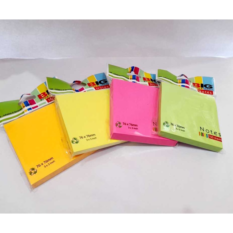 

TERMURAH Sticky Note Polos Memo Stick 1 Sheets Kertas Sticky Notes Tempel Buku Tulis Organizer