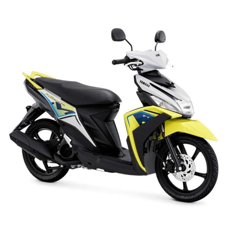striping stiker polet yamaha mio m3 125 tahun 2022 warna putih kuning