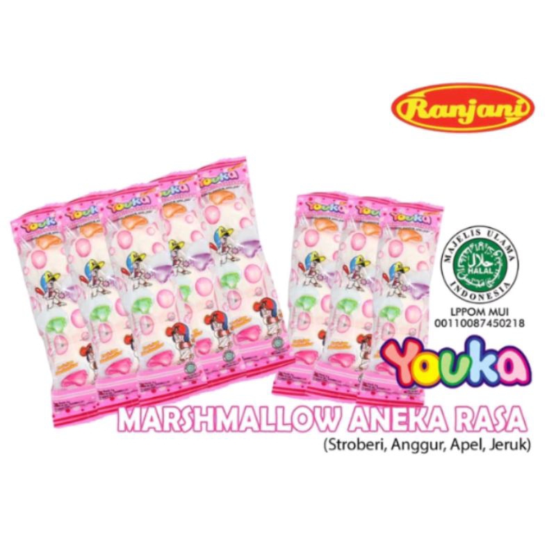 

Youka Marshmallow Aneka Rasa 1 Pack Isi 20 Bks