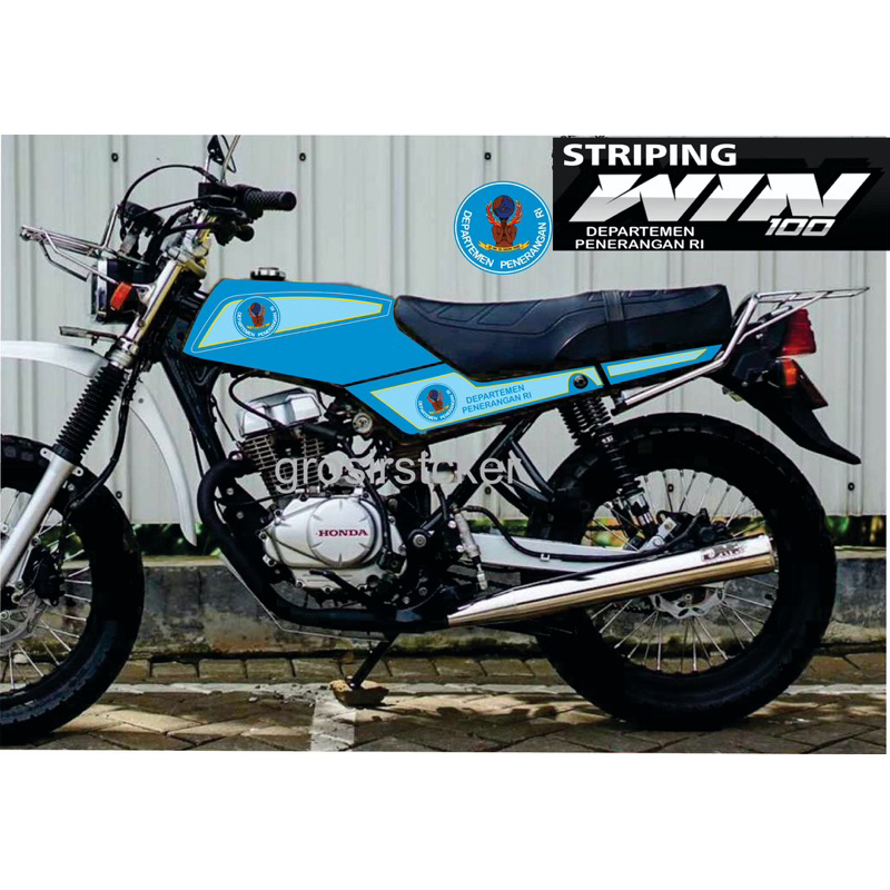 STRIPING STIKER VARIASI HONDA WIN 100 K2 dinas